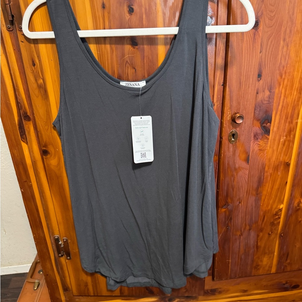Zenana Outfitters Charcoal Tank Top